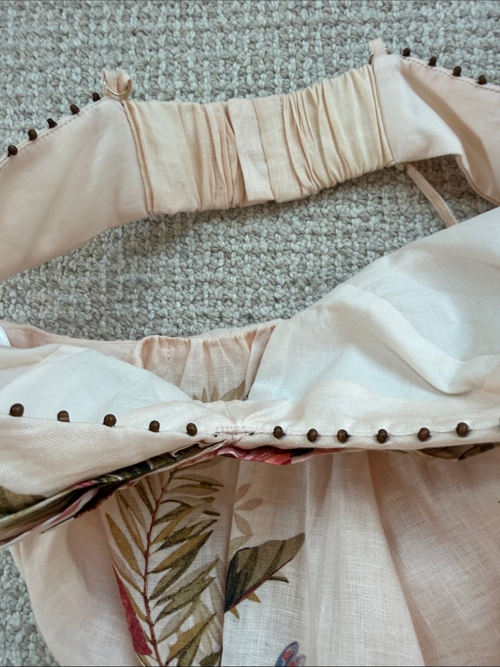 Zimmermann Ascension Twist Front Dress in Cream Palm Floral NWT - Size US 6 - Picture 13 of 13